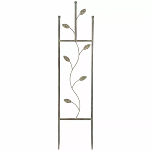 Pergola ogrodowa czarna metalowa dekoracyjna 104 cm do pnączy