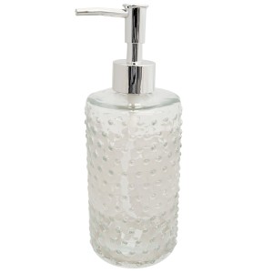 Dozownik do mydła szklany przezroczysty 450 ml z pompką