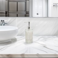 Dozownik do mydła szklany przezroczysty 450 ml z pompką