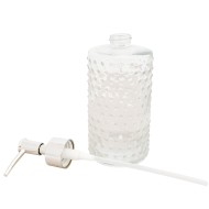 Dozownik do mydła szklany przezroczysty 450 ml z pompką