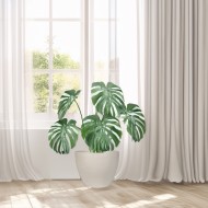 Doniczka okrągła jasnoszara duża 27x21 cm z tworzywa z recyklingu