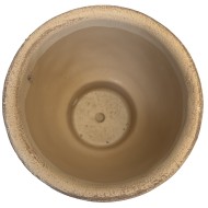 Doniczka betonowa mała boho beżowa 14,5 cm bez odpływu do roślin domowych