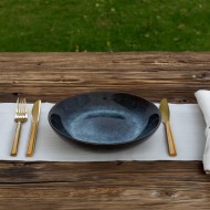 Talerz głęboki niebieski 20 cm – ceramika do zup i dań | Skandi