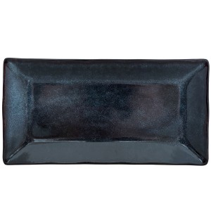 Talerz niebieski 33x17 cm – prostokątny design i ceramika | Skandi