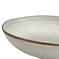 Misa ceramiczna jasnoszara 24 cm – do owoców, sałatek i serwowania