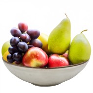 Misa ceramiczna jasnoszara 24 cm – do owoców, sałatek i serwowania