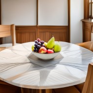 Misa ceramiczna jasnoszara 24 cm – do owoców, sałatek i serwowania