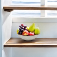 Misa ceramiczna jasnoszara 24 cm – do owoców, sałatek i serwowania