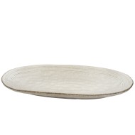 Półmisek ceramiczny jasnoszary 31,5 cm – elegancki dodatek do każdej zastawy