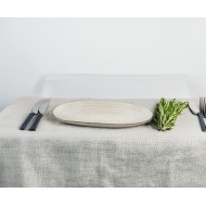 Półmisek ceramiczny jasnoszary 31,5 cm – elegancki dodatek do każdej zastawy