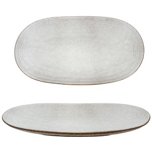 Półmisek ceramiczny jasnoszary 36 cm – elegancki dodatek do każdej zastawy