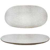 Półmisek ceramiczny jasnoszary 36 cm – elegancki dodatek do każdej zastawy