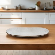 Półmisek ceramiczny jasnoszary 36 cm – elegancki dodatek do każdej zastawy
