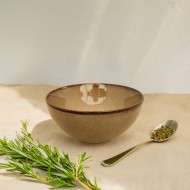 Miska obiadowa ceramiczna brązowy nugat 15 cm do zupy, sałatek i przekąsek