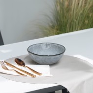 Miska ceramiczna błękitna 600 ml – do zupy, sałatek i codziennych dań