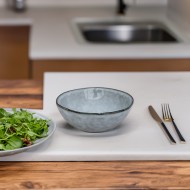 Miska ceramiczna błękitna 600 ml – do zupy, sałatek i codziennych dań