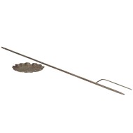 Metalowe poidełko ogrodowe liść do wbicia – stare złoto