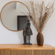 Figurka dekoracyjna Mama i Syn 32 cm czarna prezent Dzień Matki