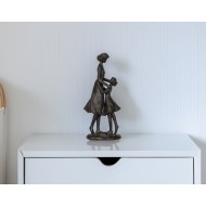Figurka dekoracyjna Mama i Córka 33 cm czarna prezent Dzień Matki
