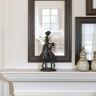 Figurka dekoracyjna Mama i Córka 33 cm czarna prezent Dzień Matki