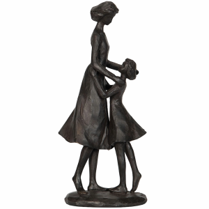Figurka dekoracyjna Mama i Córka 33 cm czarna prezent Dzień Matki