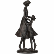 Figurka dekoracyjna Mama i Córka 33 cm czarna prezent Dzień Matki
