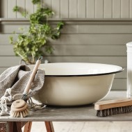 Duża Emaliowana Misa 40 cm – Klasyczny, Wiejski Styl 9 litrów