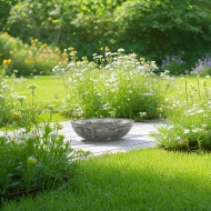 Okrągła Misa z Imitacją Marmuru - Ekologiczna, Z Tworzywa Recyklingowego