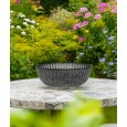 Szara Misa Dekoracyjna z Tworzywa Sztucznego – Imitacja Marmuru, 25 cm