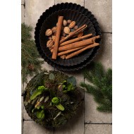 Szara Misa Dekoracyjna z Tworzywa Sztucznego – Imitacja Marmuru, 25 cm