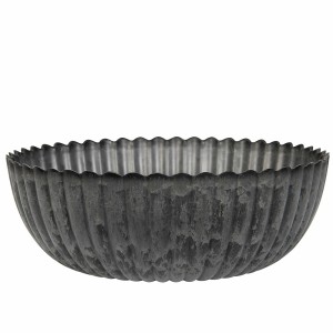 Szara Misa Dekoracyjna z Tworzywa Sztucznego – Imitacja Marmuru, 25 cm