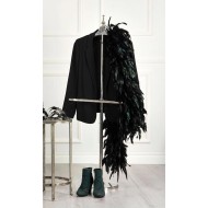 Wieszak podłogowy srebrny aluminiowy 134 cm elegancki stojak na ubrania