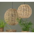 Lampa sufitowa wisząca boho z juty śr. 40 cm regulowana naturalna