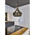 Lampa sufitowa wisząca loft metalowa brązowa 23 cm połysk