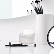 Organizer kosmetyczny przezroczysty 3-komorowy do łazienki i garderoby