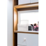 Organizer kosmetyczny przezroczysty 3-komorowy do łazienki i garderoby