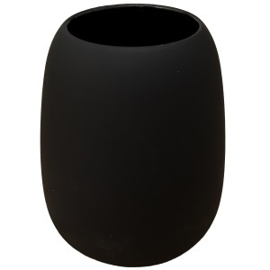 Kubek łazienkowy czarny matowy ceramiczny styl loft