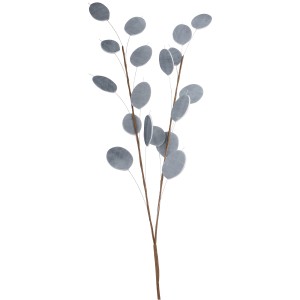 Sztuczna gałązka dekoracyjna szara 70 cm elastyczna do wazonu