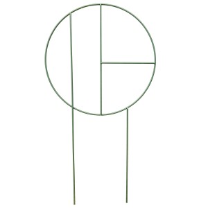 Pergola okrągła metalowa zielona do doniczek i ogrodu 27,5 cm