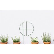 Pergola okrągła metalowa zielona do doniczek i ogrodu 27,5 cm