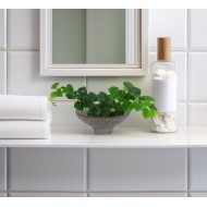 Misa ogrodowa szara 17 cm z recyklingu doniczka dekoracja