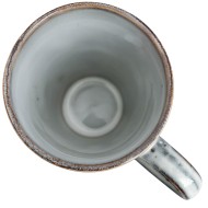 Kubek ceramiczny szaro-błękitny 330 ml do kawy herbaty mikrofala zmywarka