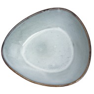 Miska ceramiczna błękitna obiadowa 600ml trójkątna salaterka mikrofala