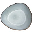 Miska ceramiczna błękitna obiadowa 600ml trójkątna salaterka mikrofala