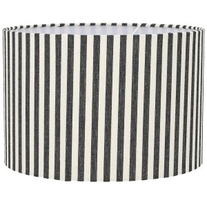 Abażur czarno-biały w paski 40cm do lampy stojącej i wiszącej regulowany