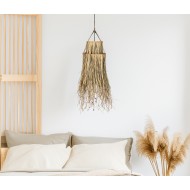 Naturalny klosz boho z suszonej trawy – średnica 31 cm, wysokość 100 cm