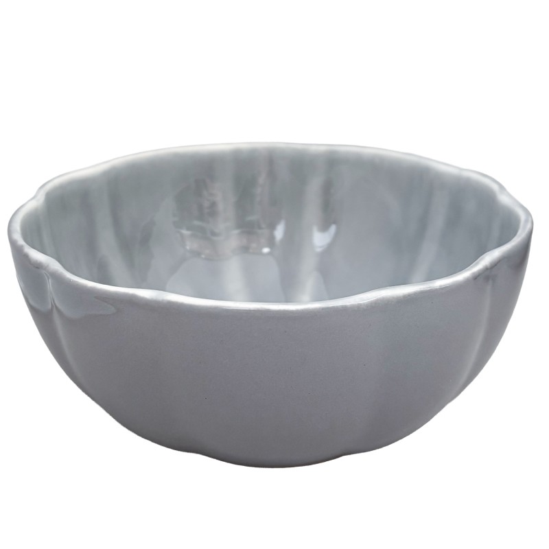 Miska obiadowa ceramiczna szaro-błękitna 600 ml – elegancki design