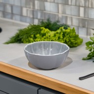 Miska obiadowa ceramiczna szaro-błękitna 600 ml – elegancki design