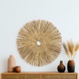 Dekoracja ścienna z trawy morskiej 70 cm – boho ozdoba z naturalnych materiałów