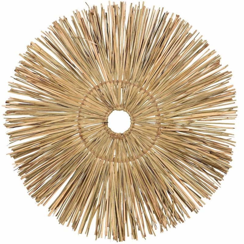 Dekoracja ścienna z trawy morskiej 70 cm – boho ozdoba z naturalnych materiałów